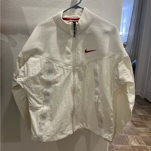 Nike White and Red Jacket